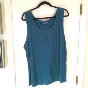 St. John's Bay Knit Tank - 3X